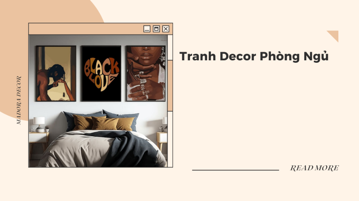 Tranh decor phòng ngủ
