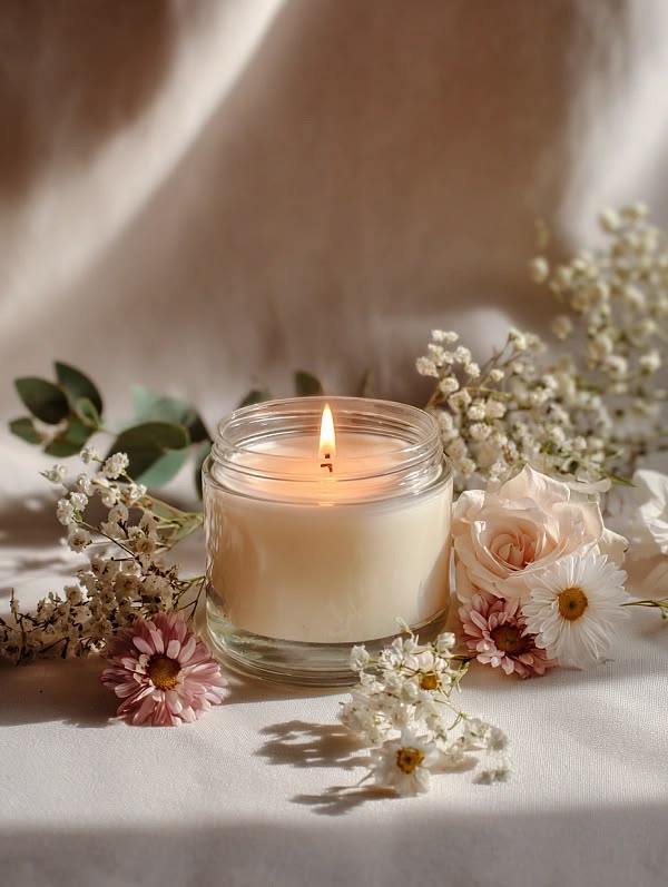 Nến Thơm Hoa Hồng Peony Mesmeric Handmade Kèm Hộp Đựng Làm Quà Tặng Bạn Gái, Mẹ, Cô Giáo - Ảnh 2
