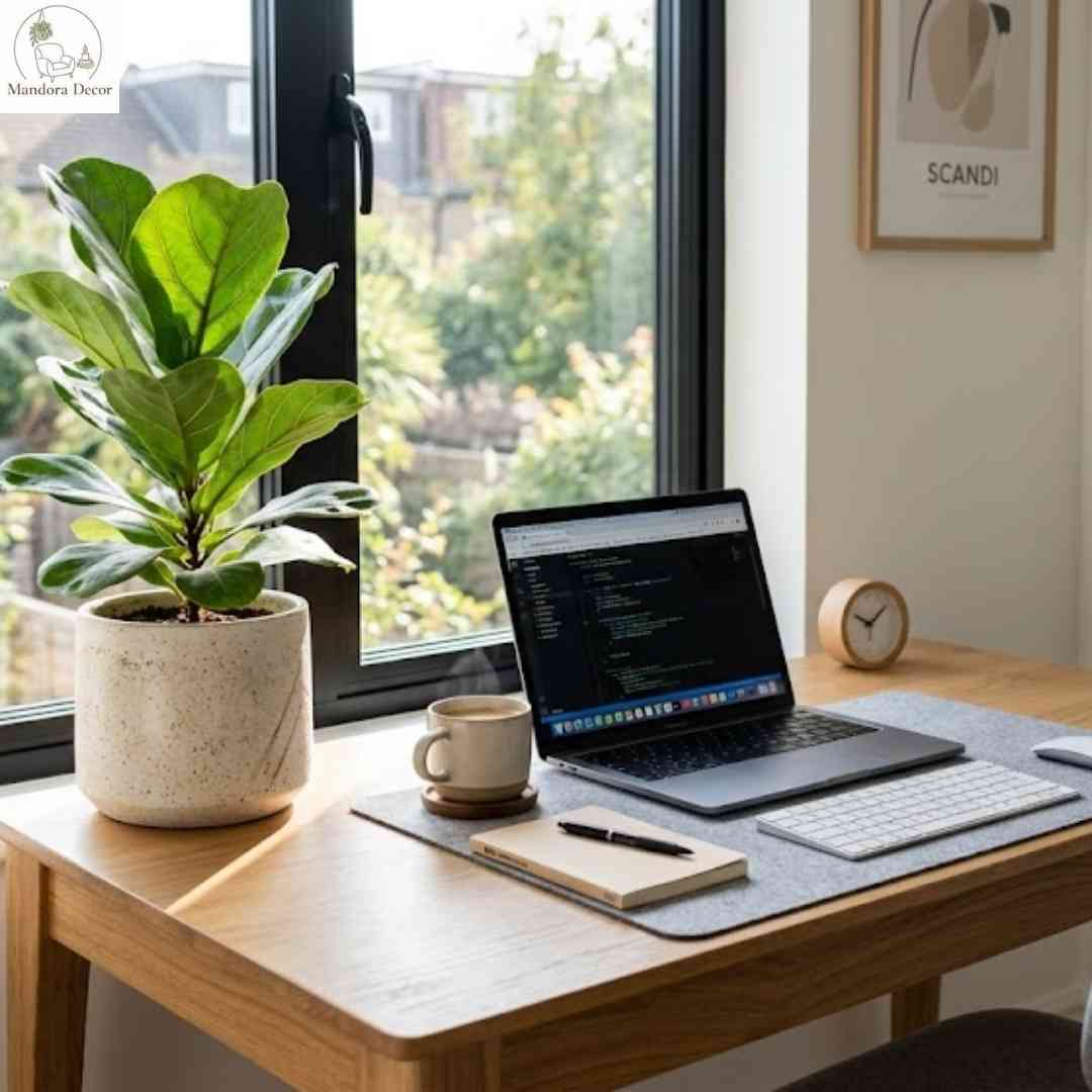 Chậu cây decor bàn làm việc hiện đại